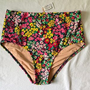 J. Crew Colorful Floral Bikini Bottom